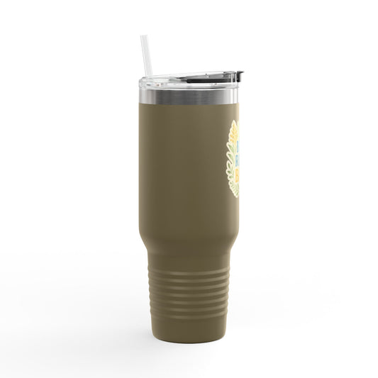 Blue Ridge Babe Insulated Travel Mug, 40oz - Tailgating Tumbler for Travelers, Cozy Cool Drink Cup, Mountain Lover Gift Idea, Outdoor