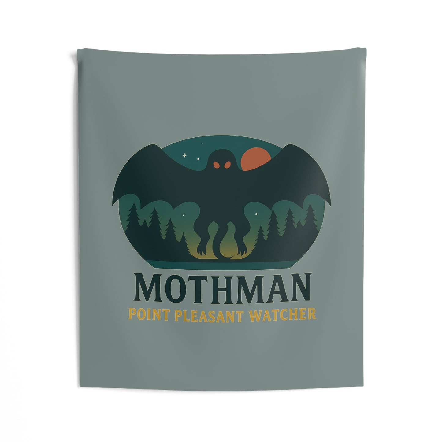 Mothman Wall Tapestry — Cryptid Home Décor