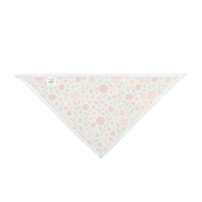 Wildflower Waltz Dog Scarf – Vintage Floral Pet Bandana
