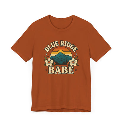 Blue Ridge Babe Oversized T Shirt, Mountain Lover Tee, Summer Vibes Shirt, Casual Graphic Tee, Outdoorsy Top, Hiking Shirt