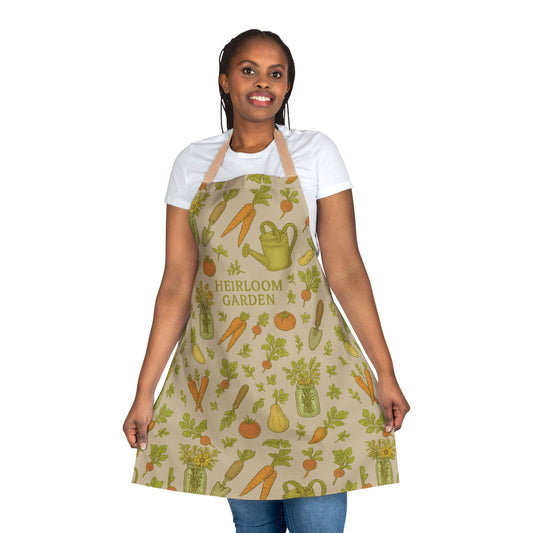 Heirloom Garden Apron, Gardening Gift, Kitchen Decor, Cooking Apron, Eco-Friendly Gift, Garden Lover Accessory