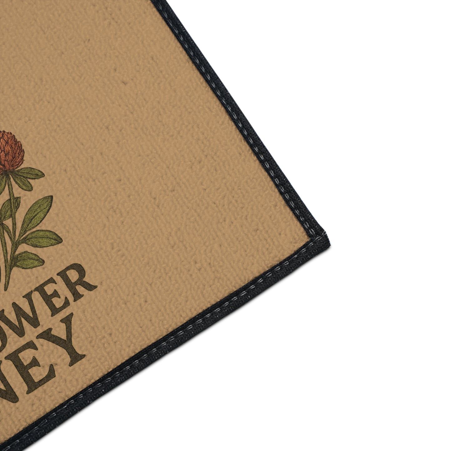 Wildflower Honey Kitchen Mat – Rustic Botanical Farmhouse Decor