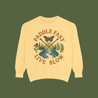 Whitewater Sweatshirt | Unisex Garment-Dyed Sweatshirt | Outdoor Apparel, Kayaking Gift, Adventure Clothing, Nature Lover's Wear, [...]