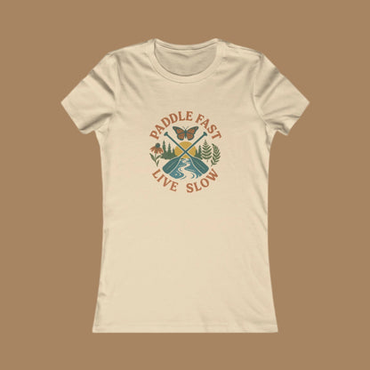 Water Rafting Butterfly Women's Tee Shirt, Outdoor Adventure River Scene Graphic Top, Nature Lover Gift, Hiking Camping Tshirt, Novelty