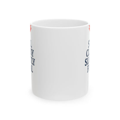 Chic & Sassy Ceramic Mug - 'Still Classy Slightly Feral', Gift for Her, Funny Coffee Cup, Unique Kitchenware, Home & Office Decor