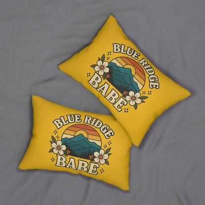 BlueRidge Babe Lumbar Pillow, Throw Pillow for Bed or Couch, Home Decor Accent, Decorative Pillow Cushion, Blue Ridge Mountains Pillow, Gift