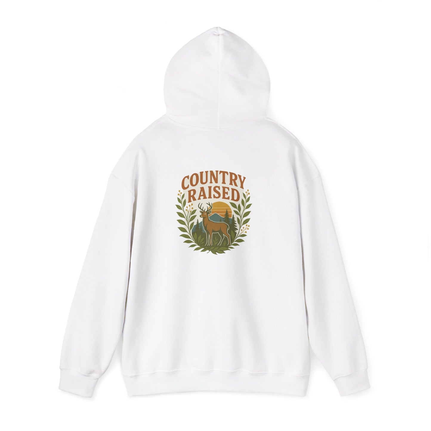 Country Raised Hoodie, Farm Life Pullover, Rural Living Sweatshirt, Outdoor Adventure Jumper, Ranch Style Outerwear