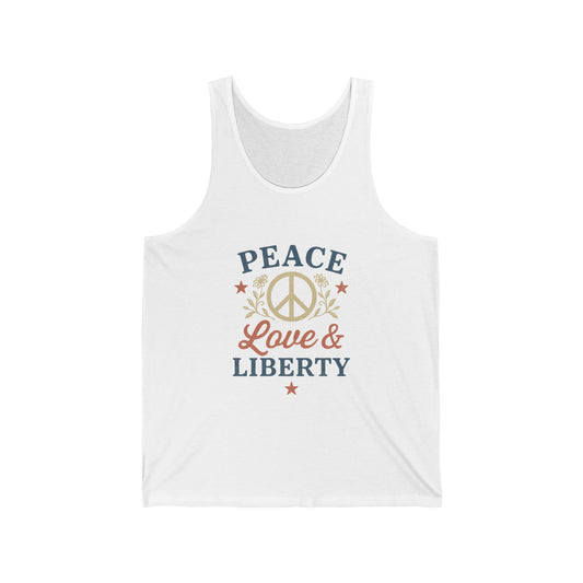 🎆 Stars, Stripes & Sunshine – July 4th Unisex Tank☀️