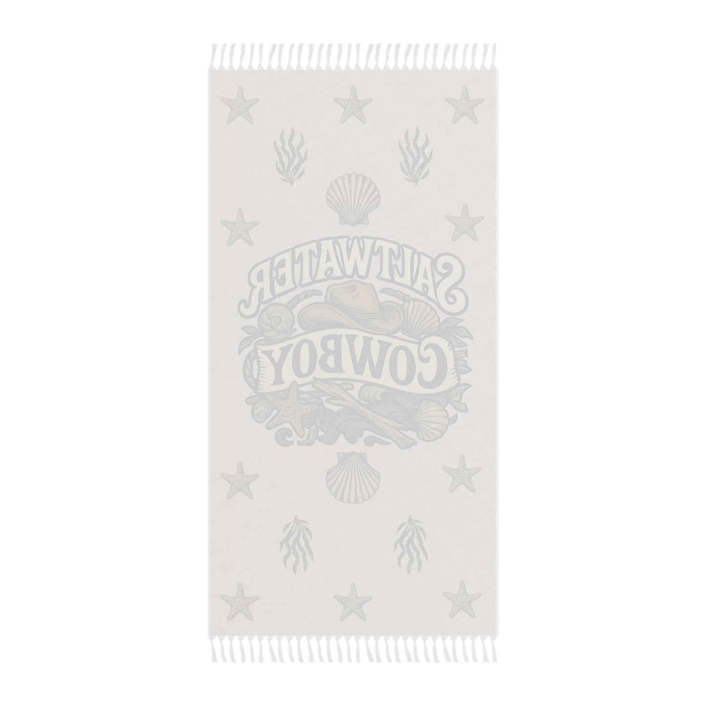 🌊 Saltwater Cowboy Boho Beach Blanket – Western Soul Meets Coastal Vibes 🐚🤠