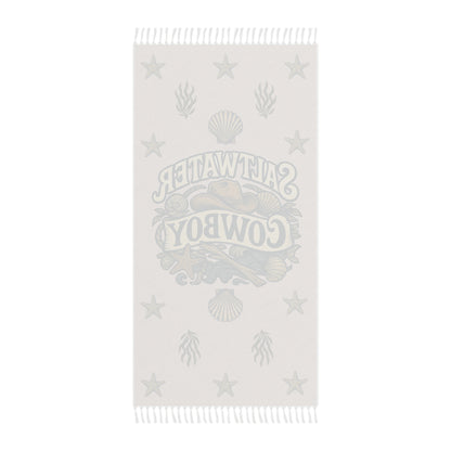 🌊 Saltwater Cowboy Boho Beach Blanket – Western Soul Meets Coastal Vibes 🐚🤠