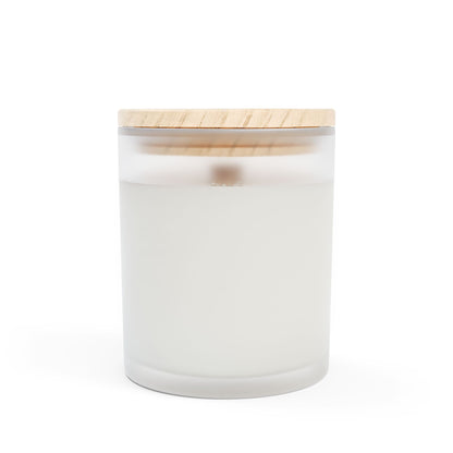 Driftwood Frosted Glass Candle | Salt in My Soul | Eco-Friendly Aromatherapy Decor for Spa, Home, Gifts, Self-Care, Rejuvenation