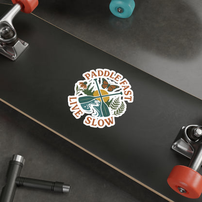 Adventure Water Rafting Die-Cut Stickers, Outdoor Paddle Decal, Traveler Vinyl Sticker, Nature Lover Gift, Explore Laptop Decal, Explore