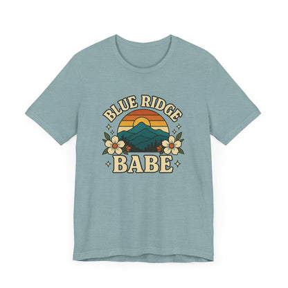 Blue Ridge Babe Oversized T Shirt, Mountain Lover Tee, Summer Vibes Shirt, Casual Graphic Tee, Outdoorsy Top, Hiking Shirt