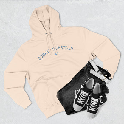 Cozy Cobalt Coastals Hoodie - Comfortable Fleece Pullover for Relaxation, Perfect Gift, Casual Wear, Holiday Style, Fashion Layering