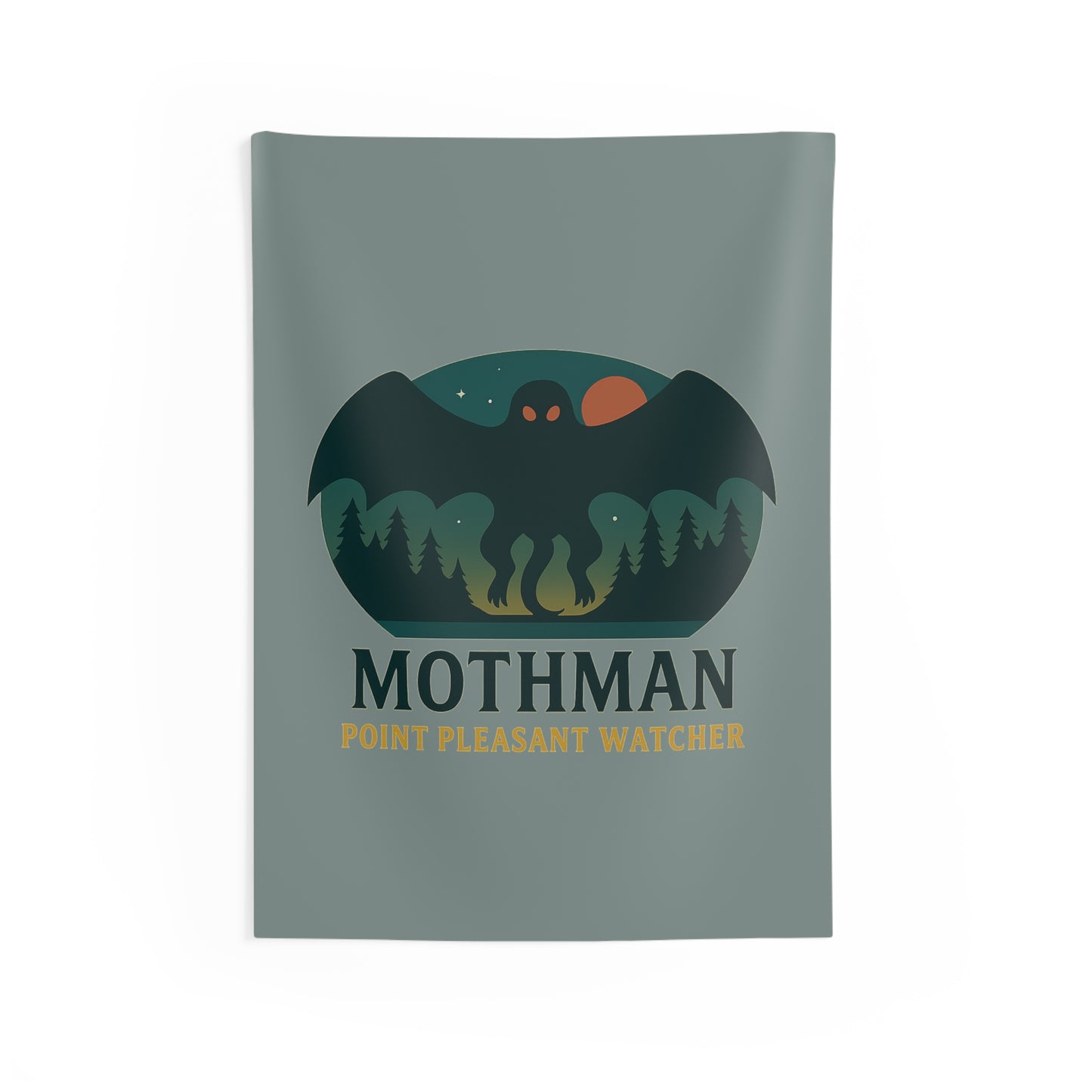 Mothman Wall Tapestry — Cryptid Home Décor
