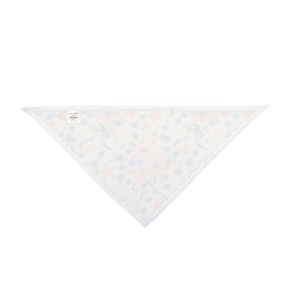 Seashell Serenade Dog Scarf – Coastal Floral Bandana