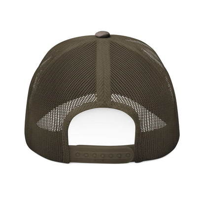 Embroidered Camo Trucker Hat, Vintage Country Style Cap, Holler Made, Outdoor Hunting Gear, Camouflage Baseball Hat
