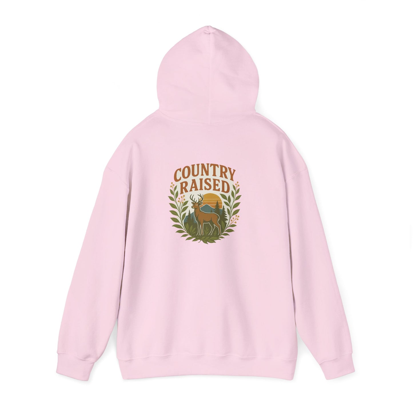 Country Raised Hoodie, Farm Life Pullover, Rural Living Sweatshirt, Outdoor Adventure Jumper, Ranch Style Outerwear