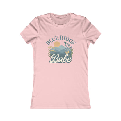 Blue Ridge Babe Skinny Tee, Women's Fit T-Shirt, Mountain Lover Graphic Top, Nature Inspired Shirt, Gift for Outdoor Enthusiast