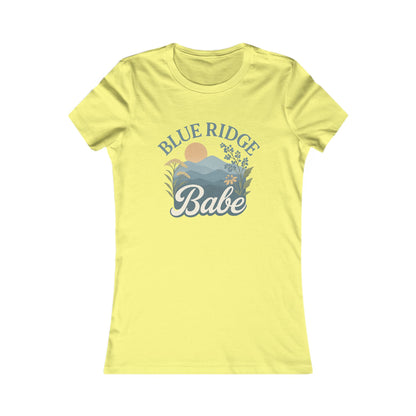 Blue Ridge Babe Skinny Tee, Women's Fit T-Shirt, Mountain Lover Graphic Top, Nature Inspired Shirt, Gift for Outdoor Enthusiast
