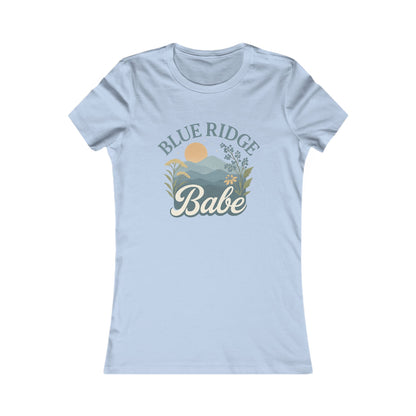 Blue Ridge Babe Skinny Tee, Women's Fit T-Shirt, Mountain Lover Graphic Top, Nature Inspired Shirt, Gift for Outdoor Enthusiast