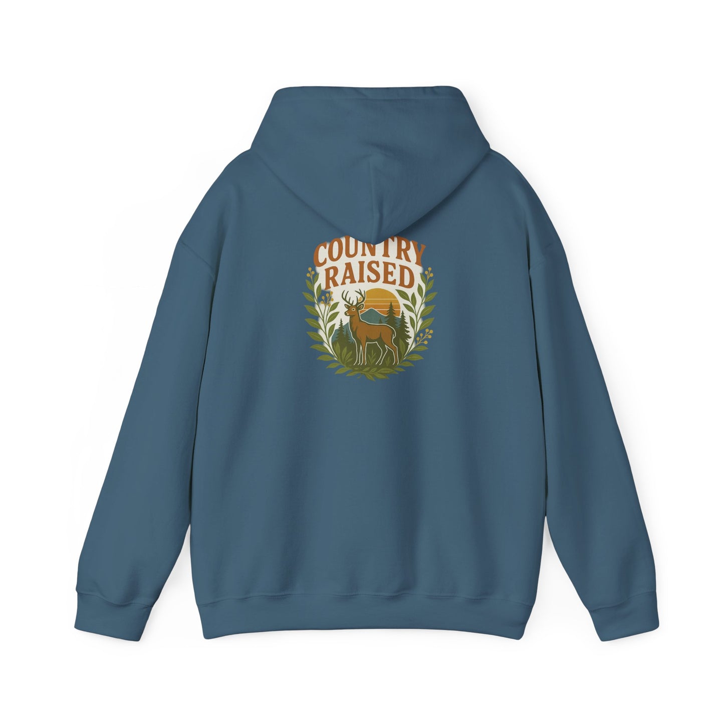 Country Raised Hoodie, Farm Life Pullover, Rural Living Sweatshirt, Outdoor Adventure Jumper, Ranch Style Outerwear