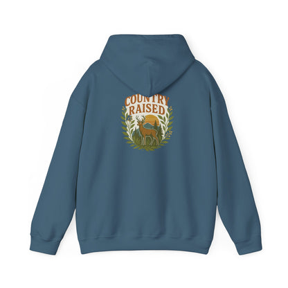 Country Raised Hoodie, Farm Life Pullover, Rural Living Sweatshirt, Outdoor Adventure Jumper, Ranch Style Outerwear