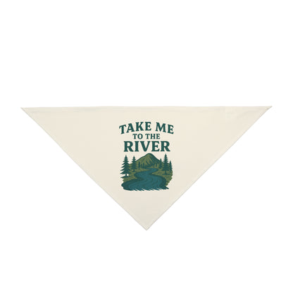 Adventure Pet Bandana | Take Me to the River Dog Scarf | Outdoor Dog Gear | Pet Gift for Dog Lovers | Hiking Dog Accessory | [...]