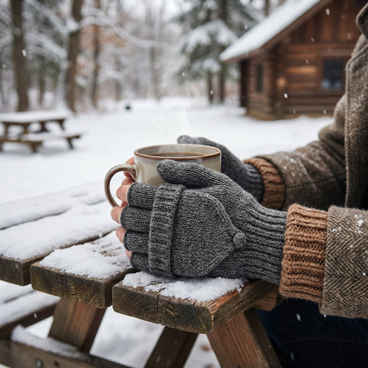 Thick 100% Alpaca Glittens