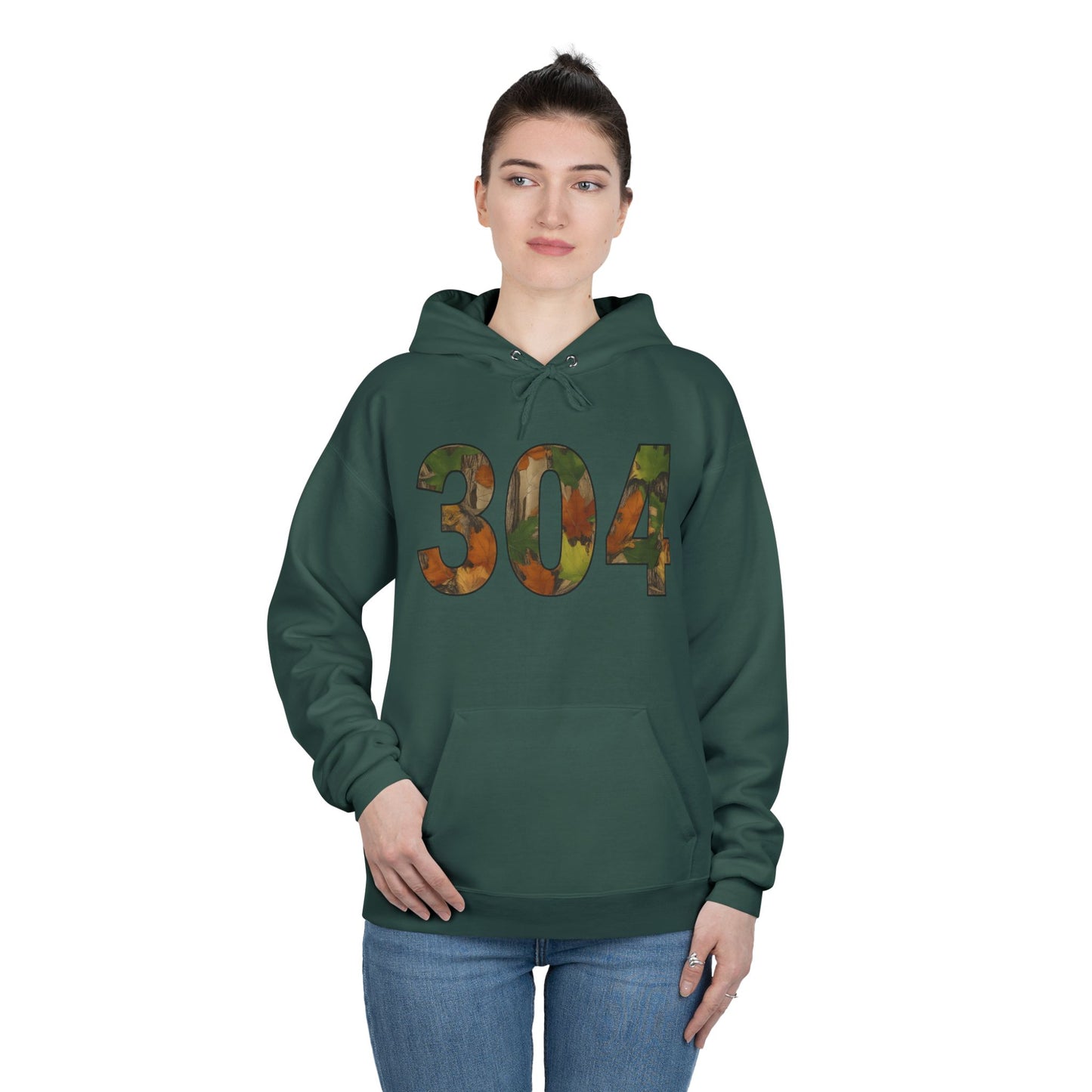 Camo '304' Hoodie — Camouflage Block Number Pullover
