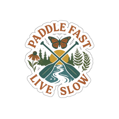 Adventure Water Rafting Die-Cut Stickers, Outdoor Paddle Decal, Traveler Vinyl Sticker, Nature Lover Gift, Explore Laptop Decal, Explore