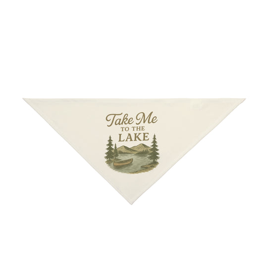 🐾 Take Me to the Lake – Pet Bandana for Adventurous Dogs 🌊🐶