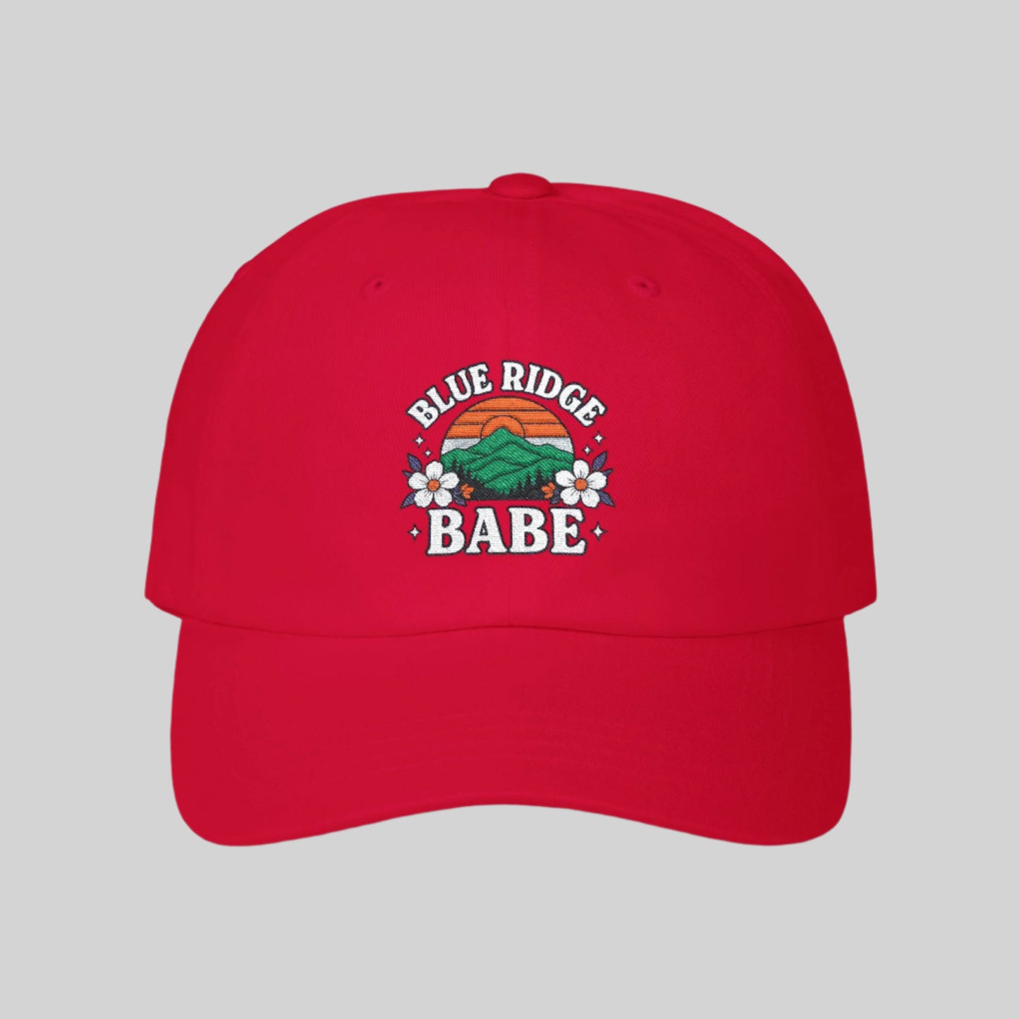 Classic Blue Ridge Babe Dad Cap, Dad Hat, Summer Accessory, Gift for Her, Outdoor Style, Casual Fashion