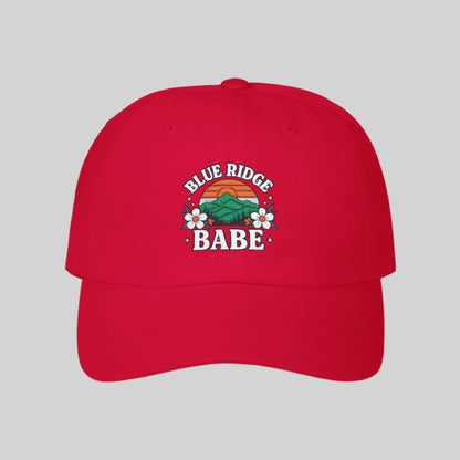 Classic Blue Ridge Babe Dad Cap, Dad Hat, Summer Accessory, Gift for Her, Outdoor Style, Casual Fashion