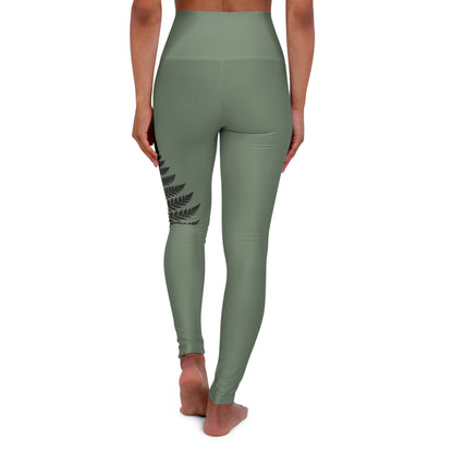 Wild Waters Fern Yoga Leggings – Nature-Inspired High-Waisted Activewear