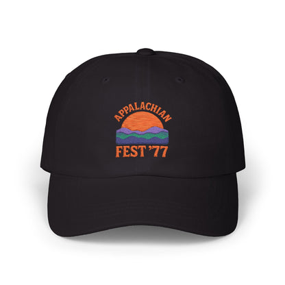 Stylish Classic Dad Cap with Retro Festival logo, Appalachia, 70's style