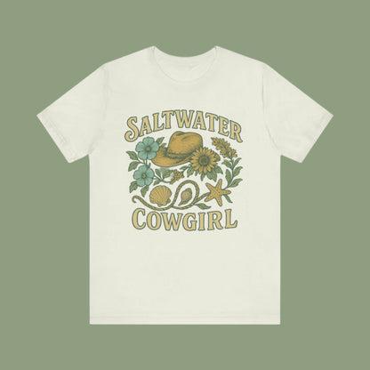 Saltwater Cowgirl Oversized faded beach Tee