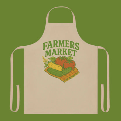 Farmers Market Apron - Colorful Gardening Gift, Kitchen Accessory, BBQ Outfit, Cooking Lover's Present, Sustainable Living Must-Have