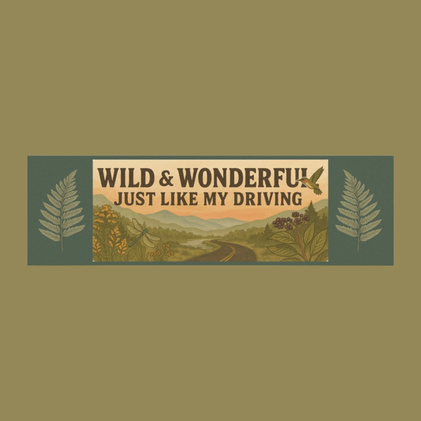 Car Magnets, West Virginia Driving Humor Bumper Sticker, Wild and Wonderful Just Like My Driving, Funny Auto Decal, Vehicle Magnet