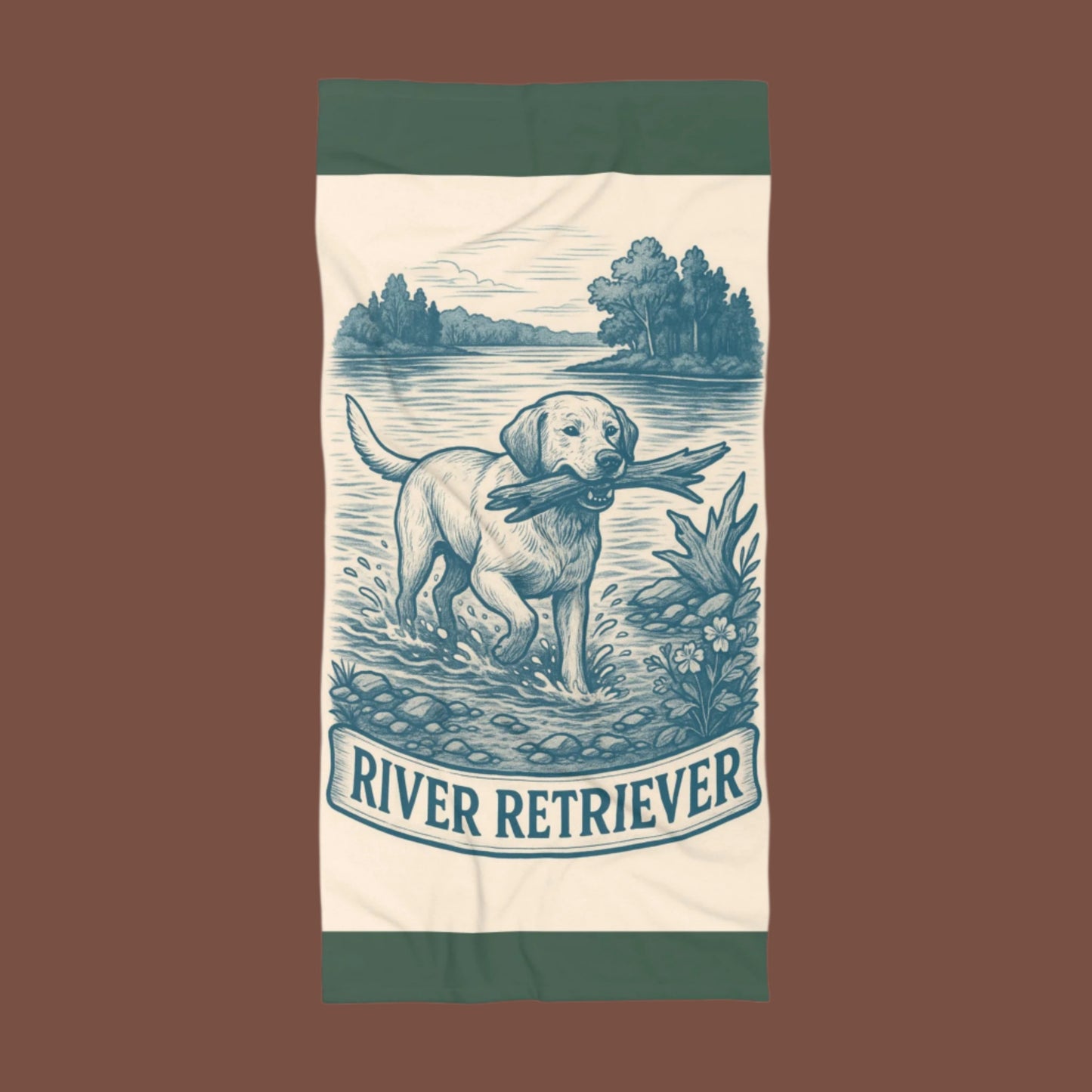Labrador Beach Towel, Dog Swimming Towel, Beach Accessories, Summer Towel, Pet Lover Gift