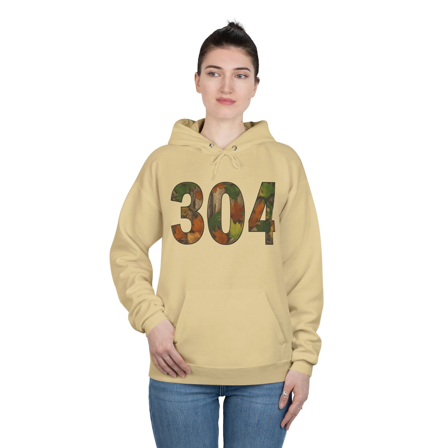 Camo '304' Hoodie — Camouflage Block Number Pullover
