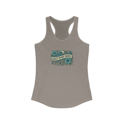 🌊 Salt in My Soul Racerback Tank – Coastal Spirit Edition