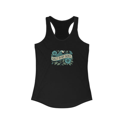 🌊 Salt in My Soul Racerback Tank – Coastal Spirit Edition