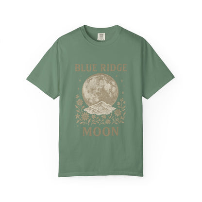 Blue Ridge Moon Celestial T-shirt, Mountain Sky Graphic Tee, Nature Lover Gift, Boho Shirt, Astronomy Top, Men Women Unisex Fashion