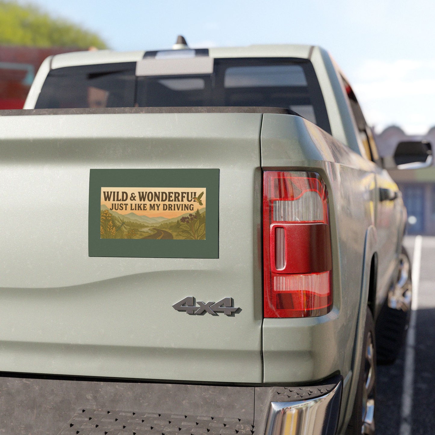 Car Magnets, West Virginia Driving Humor Bumper Sticker, Wild and Wonderful Just Like My Driving, Funny Auto Decal, Vehicle Magnet