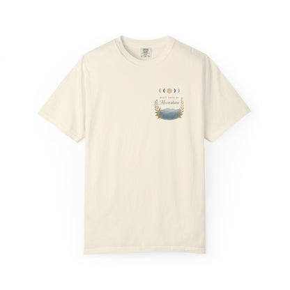 Misty taste of Moonshine, Country Roads WV, Moon phases t shirt in beautiful colors