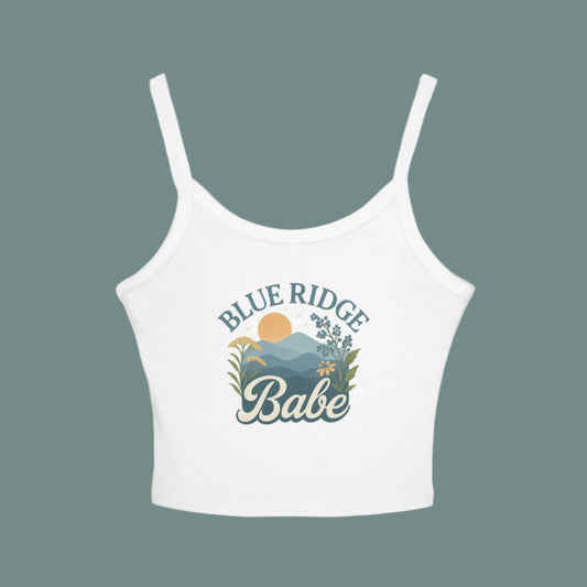 Blue Ridge Babe Spaghetti Strap Tank Top, Summer Shirt, Casual Top, Vacation Wear, Festival Outfit, Gift for Her