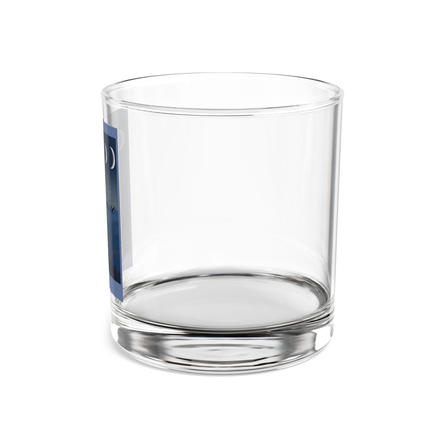 Misty Taste of Moonshine Glass,Lunar Phase Whiskey Glass, Appalachian Barware, Crescent Moon Tumbler, Mystical Mountain Drinkware