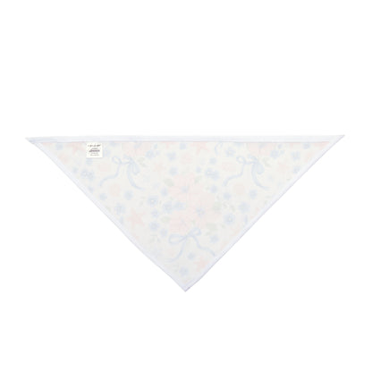 Seashell Serenade Dog Scarf – Coastal Floral Bandana