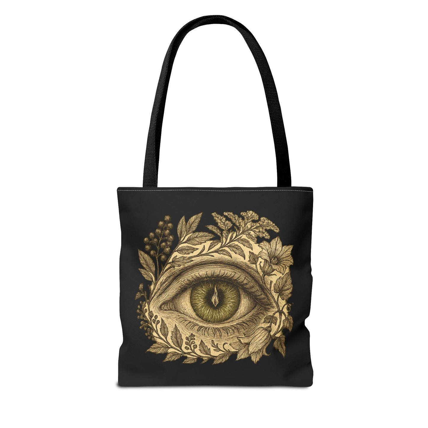 Floral Green Eye Tote Bag